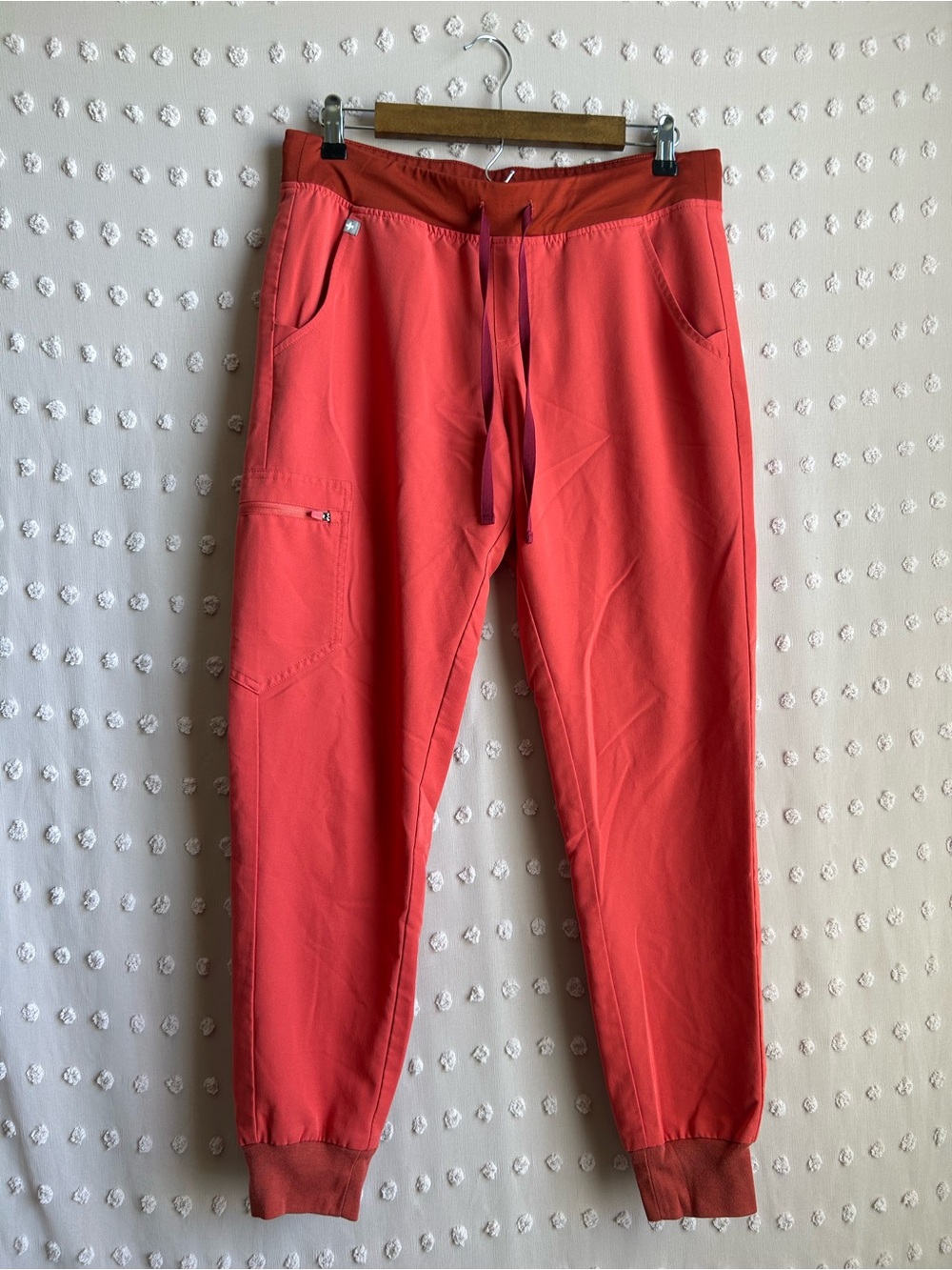Figs Zamora Jogger Scrub Pant Sz M Clay Orange